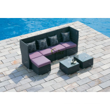 DE-(154) outdoor furniture sofa wicker/ rattan new l shaped sofa designs